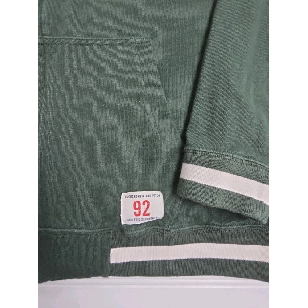 Vintage Abercrombie & Fitch Jacket Men L GREEN Muscle Track Full Zip Y2K - Picture 7 of 9